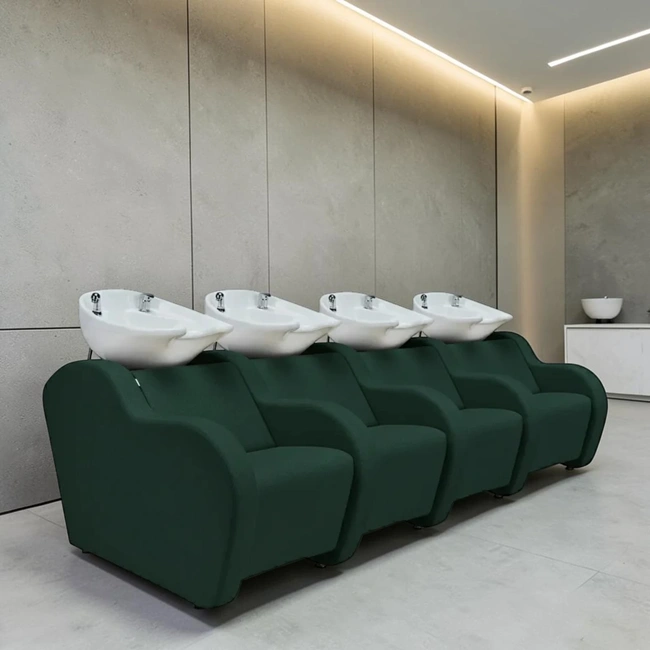 bac à shampoing - bac coiffure ergonomique - meuble lavage salon - vasque céramique basculante - bac shampoing compact - fauteuil lavage professionnel - structure polypropylène résistante - siège réglable salon - bac lavage noir premium - équipement coiffure durable - bac shampoing confortable - mobilier salon coiffure - bac lavage haute qualité - vasque profonde ergonomique - bac shampoing design moderne