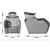 bac à shampoing - bac coiffure ergonomique - meuble lavage salon - vasque céramique basculante - bac shampoing compact - fauteuil lavage professionnel - structure polypropylène résistante - siège réglable salon - bac lavage noir premium - équipement coiffure durable - bac shampoing confortable - mobilier salon coiffure - bac lavage haute qualité - vasque profonde ergonomique - bac shampoing design moderne