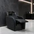 professional shampoo backwash unit – hair salon washing chair – massage hair shampoo unit – electric shampoo backwash – high-end hair salon furniture – beige shampoo chair – hair shampoo unit with electric leg rest – designer hair washing station – ergonomic shampoo unit – washing chair with tilting basin – client comfort hair shampoo unit – quilted shampoo chair – premium salon washing unit – modern hair salon furniture – shampoo unit with massage – relaxing shampoo chair – aesthetic beige hair shampoo unit – luxury shampoo station – washing unit for professional salon