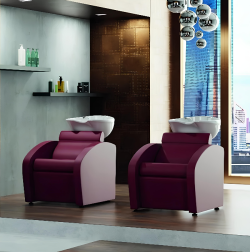 COMFORT 1 Place Bac à shampoing professionnel Comfort - Bac de lavage professionnel Comfort - Bac à shampoing massant - Bac de lavage massant - Mobilier de coiffure professionnel- groupe coiff