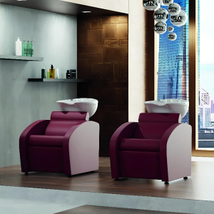 COMFORT 1 Place Bac à shampoing professionnel Comfort - Bac de lavage professionnel Comfort - Bac à shampoing massant - Bac de lavage massant - Mobilier de coiffure professionnel- groupe coiff