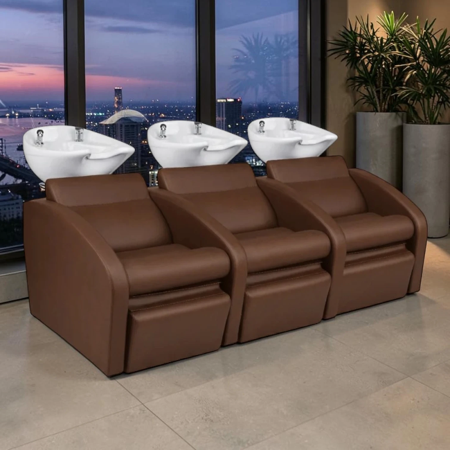 Bac à shampoing professionnel Comfort - Bac de lavage professionnel Comfort - Bac à shampoing massant - Bac de lavage massant - Mobilier de coiffure professionnel- groupe coiff