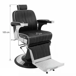 professional barber chair – vintage barber chair – adjustable barber chair – high-end barbershop furniture – industrial barber chair – M2 faux leather barber chair – reclining backrest barber chair – chrome base barber chair – client comfort barber chair – designer barber furniture – aluminum armrest barber chair – adjustable headrest barber chair – retro barber chair – sturdy barber chair – ergonomic barber chair – premium barbershop furniture – black leather barber chair – hydraulic adjustment barber chair – stable barber chair – trendy barber furniture