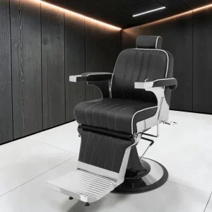fauteuil barbier professionnel – chaise barber vintage – fauteuil barbier réglable – mobilier barbershop haut de gamme – fauteuil barbier industriel – chaise barbier similicuir M2 – fauteuil barber dossier inclinable – chaise barbier base chromée – fauteuil barbier confort client – mobilier barbier design – fauteuil barber accoudoirs aluminium – chaise barbier repose‑tête réglable – fauteuil barbier rétro – chaise barber robuste – fauteuil barbier ergonomique – mobilier barbershop premium – fauteuil barber cuir noir – chaise barbier réglage hydraulique – fauteuil barbier stable – mobilier barbier tendance