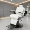professional barber chair – vintage barber chair – adjustable barber chair – high-end barbershop furniture – industrial barber chair – M2 faux leather barber chair – reclining backrest barber chair – chrome base barber chair – client comfort barber chair – designer barber furniture – aluminum armrest barber chair – adjustable headrest barber chair – retro barber chair – sturdy barber chair – ergonomic barber chair – premium barbershop furniture – black leather barber chair – hydraulic adjustment barber chair – stable barber chair – trendy barber furniture