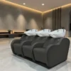 bac à shampoing - bac coiffure ergonomique - meuble lavage salon - vasque céramique basculante - bac shampoing compact - fauteuil lavage professionnel - structure polypropylène résistante - siège réglable salon - bac lavage noir premium - équipement coiffure durable - bac shampoing confortable - mobilier salon coiffure - bac lavage haute qualité - vasque profonde ergonomique - bac shampoing design moderne