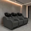bac à shampoing - bac coiffure ergonomique - meuble lavage salon - vasque céramique basculante - bac shampoing compact - fauteuil lavage professionnel - structure polypropylène résistante - siège réglable salon - bac lavage noir premium - équipement coiffure durable - bac shampoing confortable - mobilier salon coiffure - bac lavage haute qualité - vasque profonde ergonomique - bac shampoing design moderne