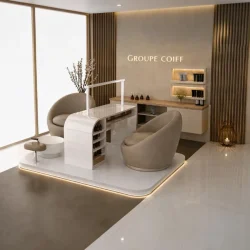 îlot mani‑pédi professionnel – station manucure pédicure luxe – mobilier esthétique haut de gamme – fauteuil de pédicure premium – poste de travail esthétique 3‑en‑1 – équipement salon de beauté – station podologique ergonomique – table de manucure design – aspirateur manucure professionnel – éclairage LED nail art – fauteuil pédicure avec plomberie – bac pédicure PVC amovible – repose‑jambe réglable – mobilier esthétique personnalisable – finitions marbre et travertin – poste de manucure compact – station beauté petits espaces – mobilier spa haut de gamme – équipement institut de beauté – station pédicure esthétique – poste podologique professionnel – meuble esthétique sur mesure – salon premium luxury – station double manucure pédicure – mobilier esthétique ergonomique