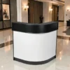 Meuble d'accueil WING - banque d'accueil WING - comptoir d'accueil professionnel - meuble de réception - mobilier de réception professionnel - aménagement salon de coiffure - comptoir pour institut de beauté - meuble d'accueil compact - banque de réception design - comptoir d'accueil sur mesure