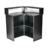 Meuble d'accueil WING - banque d'accueil WING - comptoir d'accueil professionnel - meuble de réception - mobilier de réception professionnel - aménagement salon de coiffure - comptoir pour institut de beauté - meuble d'accueil compact - banque de réception design - comptoir d'accueil sur mesure