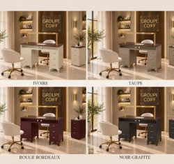 table de manucure professionnelle - poste nails haut de gamme - table de manucure effet marbre - mobilier nail bar premium - table de manucure personnalisable - station de manucure design moderne - table nails avec rangements - poste de manucure ergonomique - table de manucure avec prises intégrées - mobilier esthétique luxe - table de manucure salon professionnel - bureau nails élégant - table de manucure sur mesure