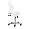 Azzurro Special 152 Blanc (8) Azzurro Special 152 aesthetic stool – beige ergonomic stool – professional aesthetic seat – swivel salon stool – aesthetic adjustable stool – premium aesthetic furniture – five-branch base stool – pro wheels stool – comfortable aesthetic seat – ergonomic makeup stool – professional spa stool – modern aesthetic stool – durable aesthetic stool – ergonomic backrest stool – beige institute stool