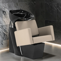 Bac à Shampoing Vitoria Beige (1) bac à shampoing Vitoria – lave‑tête céramique noire – bac de lavage professionnel – fauteuil shampoing noir – mobilier coiffure premium – vasque profonde salon – bac coiffure ergonomique – station de lavage moderne – fauteuil shampoing design – bac de lavage durable – mobilier salon noir – lave‑tête confortable – bac shampoing minimaliste – poste de lavage élégant – bac coiffure haut de gamme