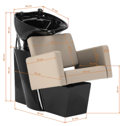 Bac à Shampoing Vitoria Beige (10) bac à shampoing Vitoria – lave‑tête céramique noire – bac de lavage professionnel – fauteuil shampoing noir – mobilier coiffure premium – vasque profonde salon – bac coiffure ergonomique – station de lavage moderne – fauteuil shampoing design – bac de lavage durable – mobilier salon noir – lave‑tête confortable – bac shampoing minimaliste – poste de lavage élégant – bac coiffure haut de gamme