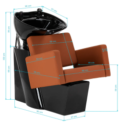 Bac à Shampoing Vitoria Marron (10) bac à shampoing Vitoria – lave‑tête céramique noire – bac de lavage professionnel – fauteuil shampoing noir – mobilier coiffure premium – vasque profonde salon – bac coiffure ergonomique – station de lavage moderne – fauteuil shampoing design – bac de lavage durable – mobilier salon noir – lave‑tête confortable – bac shampoing minimaliste – poste de lavage élégant – bac coiffure haut de gamme