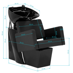 Bac à Shampoing Vitoria Noir (9) bac à shampoing Vitoria – lave‑tête céramique noire – bac de lavage professionnel – fauteuil shampoing noir – mobilier coiffure premium – vasque profonde salon – bac coiffure ergonomique – station de lavage moderne – fauteuil shampoing design – bac de lavage durable – mobilier salon noir – lave‑tête confortable – bac shampoing minimaliste – poste de lavage élégant – bac coiffure haut de gamme