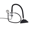 Mitigeur Cascade Gabbiano (5) mitigeur cascade Gabbiano – mitigeur bac à shampoing professionnel – douchette tourmaline filtrante – douchette cascade large – robinetterie salon de coiffure – mitigeur noir chrome – flexible tresse acier – mitigeur durable salon – équipement lavage coiffure – mitigeur double fonction – douchette ergonomique – mitigeur design moderne – robinet bac shampoing premium – mitigeur haute résistance – accessoire lavage professionnel