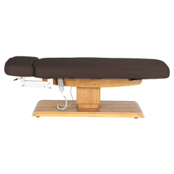 Relax Brun foncé Bois Clair (6) table de soin Sillon Relax – table SPA électrique – table de massage bois clair – lit de soin ergonomique – table esthétique professionnelle – table de spa réglable – matelas segmenté SPA – table de soin électrique – mobilier bien‑être haut de gamme – table de massage stable – table esthétique premium – lit de soin inclinable – table de spa moderne – équipement salon esthétique – table de massage confortable