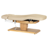 Sillon Relax Beige Bois Clair (4) table de soin Sillon Relax – table SPA électrique – table de massage bois clair – lit de soin ergonomique – table esthétique professionnelle – table de spa réglable – matelas segmenté SPA – table de soin électrique – mobilier bien‑être haut de gamme – table de massage stable – table esthétique premium – lit de soin inclinable – table de spa moderne – équipement salon esthétique – table de massage confortable