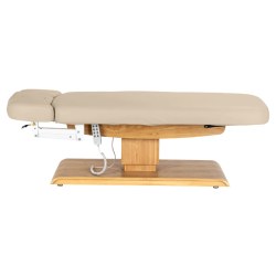 Sillon Relax Beige Bois Clair (6) table de soin Sillon Relax – table SPA électrique – table de massage bois clair – lit de soin ergonomique – table esthétique professionnelle – table de spa réglable – matelas segmenté SPA – table de soin électrique – mobilier bien‑être haut de gamme – table de massage stable – table esthétique premium – lit de soin inclinable – table de spa moderne – équipement salon esthétique – table de massage confortable