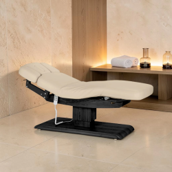 Sillon Relax care table – electric SPA table – light wood massage table – ergonomic care bed – professional aesthetic table – adjustable spa table – segmented SPA mattress – electric spa table – high-end wellness furniture – stable spa table – premium aesthetic table – tiltable care bed – modern spa table – aesthetic salon equipment – comfortable massage table