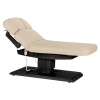 Sillon Relax Beige Bois Noir (3) Sillon Relax care table – electric SPA table – light wood massage table – ergonomic care bed – professional aesthetic table – adjustable spa table – segmented SPA mattress – electric spa table – high-end wellness furniture – stable spa table – premium aesthetic table – tiltable care bed – modern spa table – aesthetic salon equipment – comfortable massage table