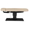 Sillon Relax Beige Bois Noir (7) Sillon Relax care table – electric SPA table – light wood massage table – ergonomic care bed – professional aesthetic table – adjustable spa table – segmented SPA mattress – electric spa table – high-end wellness furniture – stable spa table – premium aesthetic table – tiltable care bed – modern spa table – aesthetic salon equipment – comfortable massage table