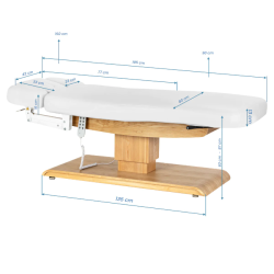 Sillon Relax Blanc Bois Clair (20) table de soin Sillon Relax – table SPA électrique – table de massage bois clair – lit de soin ergonomique – table esthétique professionnelle – table de spa réglable – matelas segmenté SPA – table de soin électrique – mobilier bien‑être haut de gamme – table de massage stable – table esthétique premium – lit de soin inclinable – table de spa moderne – équipement salon esthétique – table de massage confortable