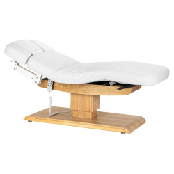 Sillon Relax Blanc Bois Clair (21) table de soin Sillon Relax – table SPA électrique – table de massage bois clair – lit de soin ergonomique – table esthétique professionnelle – table de spa réglable – matelas segmenté SPA – table de soin électrique – mobilier bien‑être haut de gamme – table de massage stable – table esthétique premium – lit de soin inclinable – table de spa moderne – équipement salon esthétique – table de massage confortable