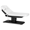 Sillon Relax Blanc Bois Noir (3) Sillon Relax care table – electric SPA table – light wood massage table – ergonomic care bed – professional aesthetic table – adjustable spa table – segmented SPA mattress – electric spa table – high-end wellness furniture – stable spa table – premium aesthetic table – tiltable care bed – modern spa table – aesthetic salon equipment – comfortable massage table