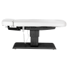 Sillon Relax Blanc Bois Noir (7) Sillon Relax care table – electric SPA table – light wood massage table – ergonomic care bed – professional aesthetic table – adjustable spa table – segmented SPA mattress – electric spa table – high-end wellness furniture – stable spa table – premium aesthetic table – tiltable care bed – modern spa table – aesthetic salon equipment – comfortable massage table