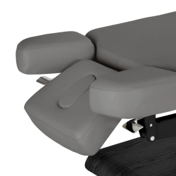 Sillon Relax Gris Bois Noir (15) Sillon Relax care table – electric SPA table – light wood massage table – ergonomic care bed – professional aesthetic table – adjustable spa table – segmented SPA mattress – electric spa table – high-end wellness furniture – stable spa table – premium aesthetic table – tiltable care bed – modern spa table – aesthetic salon equipment – comfortable massage table