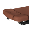 Sillon Relax Marron Bois Noir (14) Sillon Relax care table – electric SPA table – light wood massage table – ergonomic care bed – professional aesthetic table – adjustable spa table – segmented SPA mattress – electric spa table – high-end wellness furniture – stable spa table – premium aesthetic table – tiltable care bed – modern spa table – aesthetic salon equipment – comfortable massage table