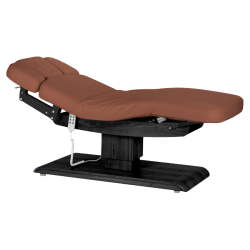 Sillon Relax Marron Bois Noir (2) Sillon Relax care table – electric SPA table – light wood massage table – ergonomic care bed – professional aesthetic table – adjustable spa table – segmented SPA mattress – electric spa table – high-end wellness furniture – stable spa table – premium aesthetic table – tiltable care bed – modern spa table – aesthetic salon equipment – comfortable massage table