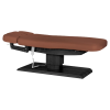 Sillon Relax Marron Bois Noir (5) Sillon Relax care table – electric SPA table – light wood massage table – ergonomic care bed – professional aesthetic table – adjustable spa table – segmented SPA mattress – electric spa table – high-end wellness furniture – stable spa table – premium aesthetic table – tiltable care bed – modern spa table – aesthetic salon equipment – comfortable massage table