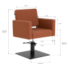Vitoria Marron (11) fauteuil de coiffeur Gabbiano Vitoria Beige – fauteuil coiffure hydraulique – siège coiffure professionnel – fauteuil salon moderne – mobilier coiffure premium – fauteuil ergonomique beige – fauteuil rotation 360 – base carrée noire mat – fauteuil coiffeur minimaliste – siège coiffure confortable – fauteuil salon durable – mobilier coiffure design – fauteuil professionnel esthétique – fauteuil coiffeur revêtement synthétique – fauteuil réglable hauteur